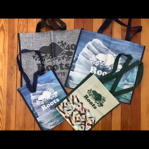 Roots Reusable Bags x 4
